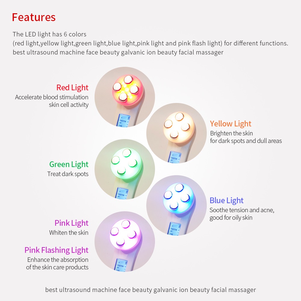 5 In 1 Home Facial Beauty Devi - Galvanic Skin Sensor 评论和价格