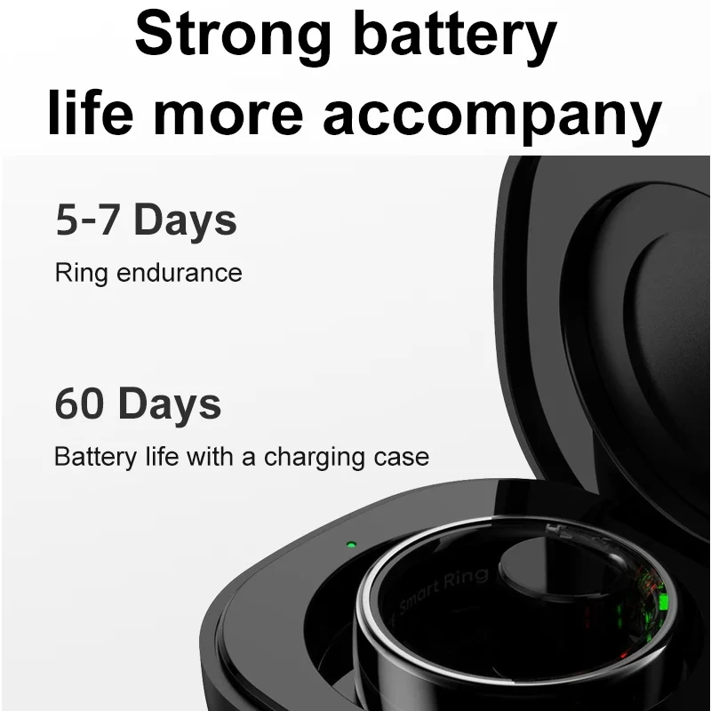 Smart Ring with Charging Case  - Temperature Ring Skin 评论和价格