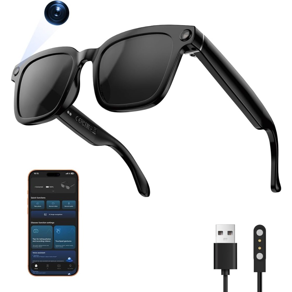 Smart HD Camera Glasses with V - Smart Glasses Lens 评论和价格