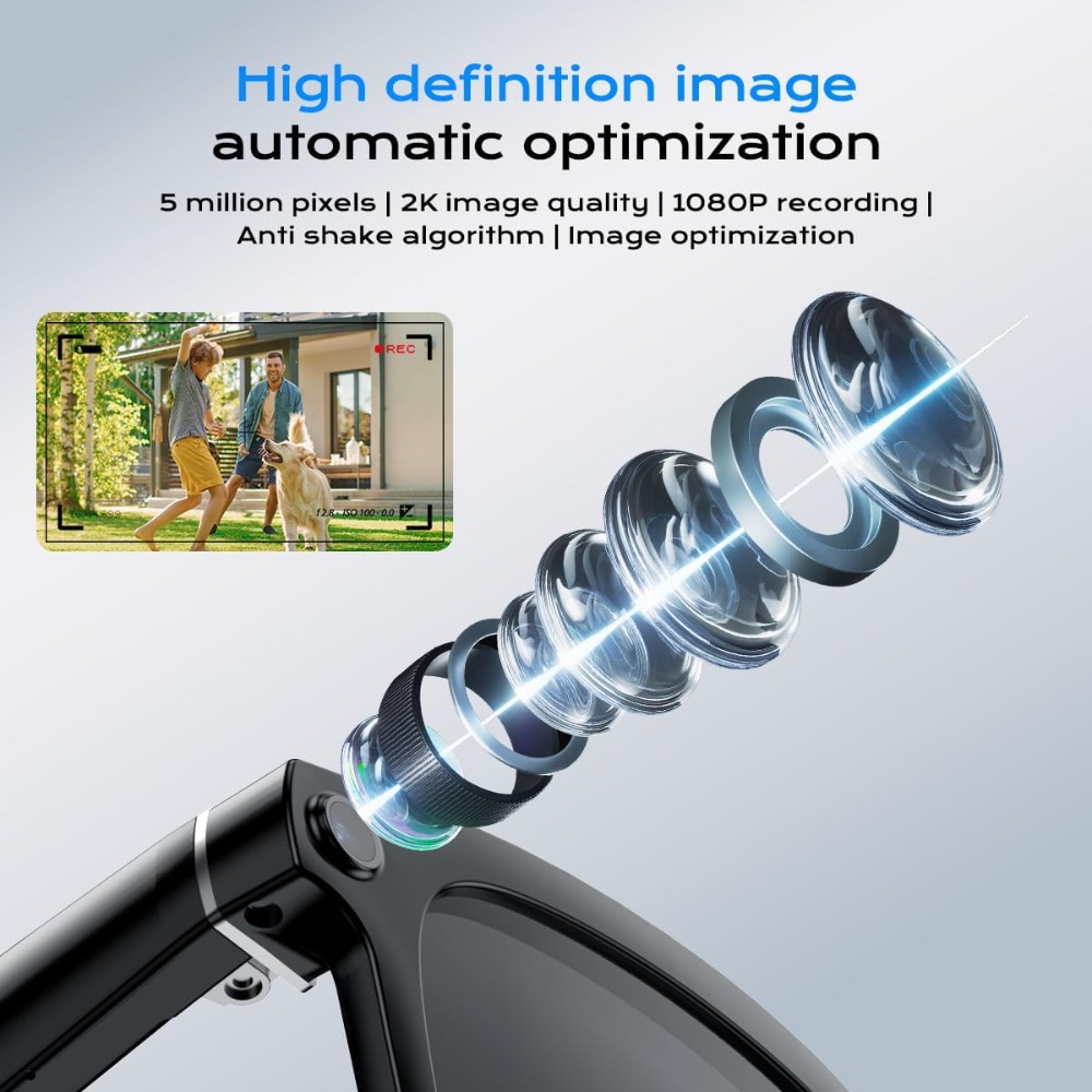 Smart HD Camera Glasses with V - Smart Glasses Lens 评论和价格