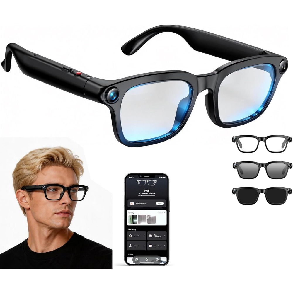 Smart Glasses: 4K Video, Dual  - Smart Glasses Lens 评论和价格