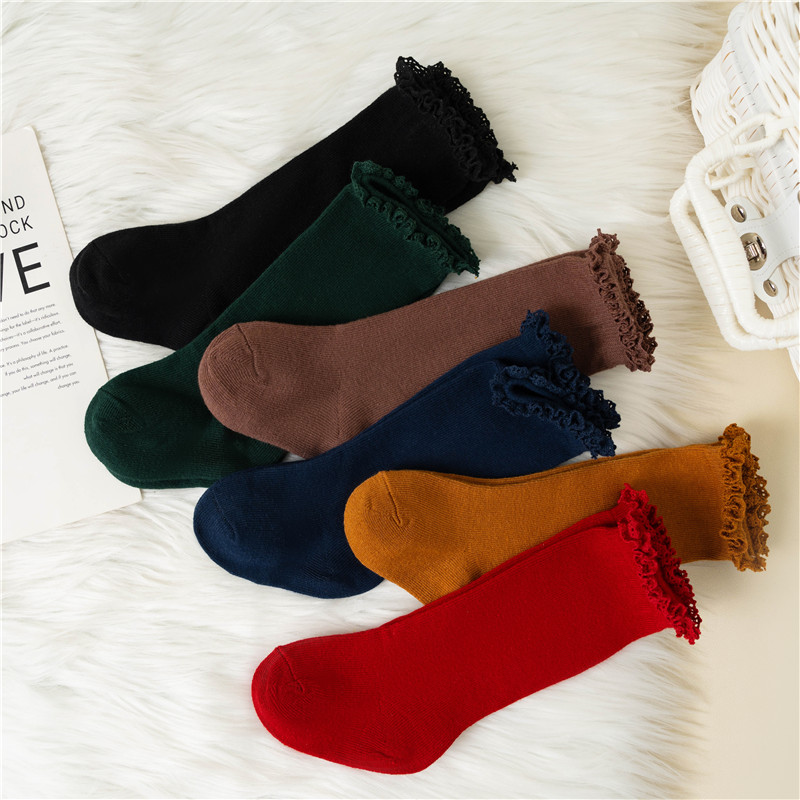 Winter Autumn Baby Girls Ruffl - Baby Sock Oximeter 评论和价格