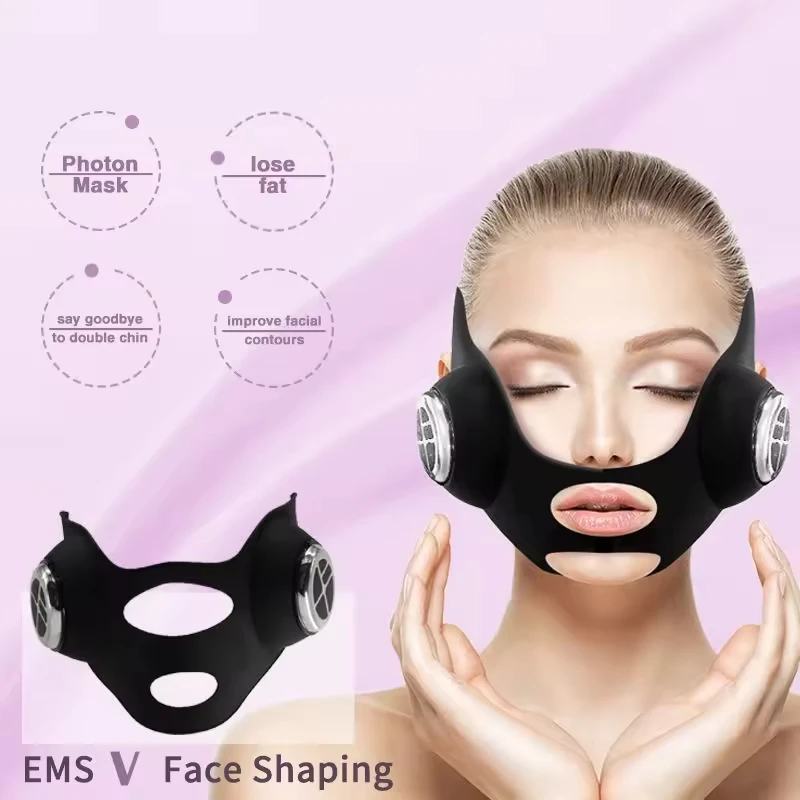 V Face Lifting EMS Facial Mask - Galvanic Skin Sensor 评论和价格