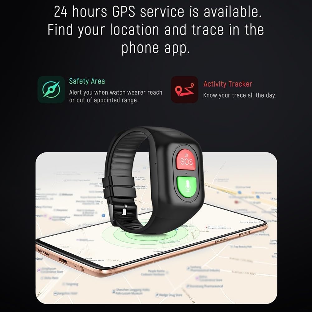 Wonlex S8 Elderly GPS Tracker  - Fall Detection Watch 评论和价格